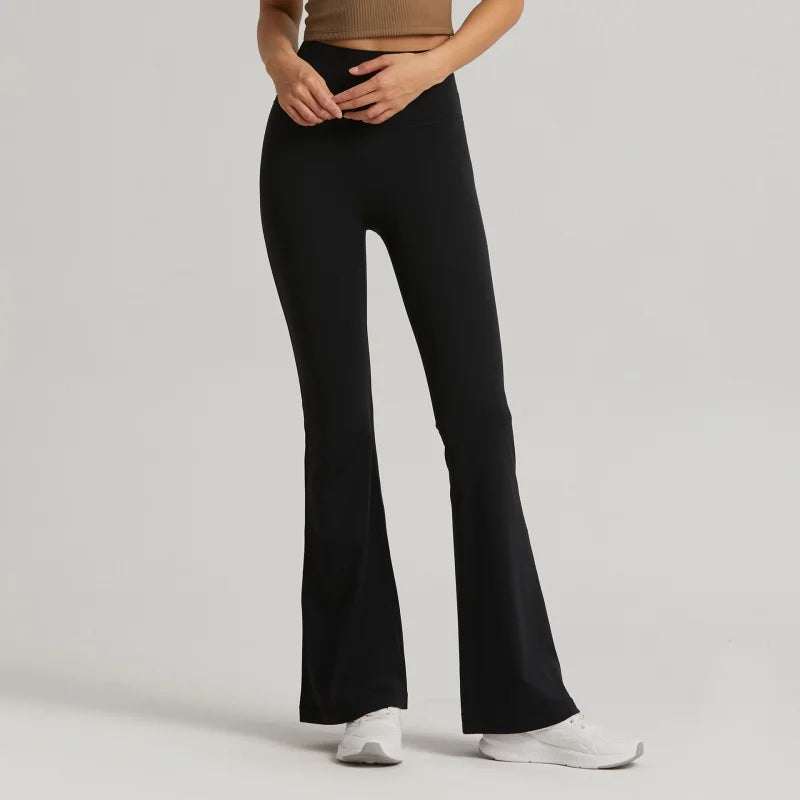 Gttend High-Waist Flare Leggings