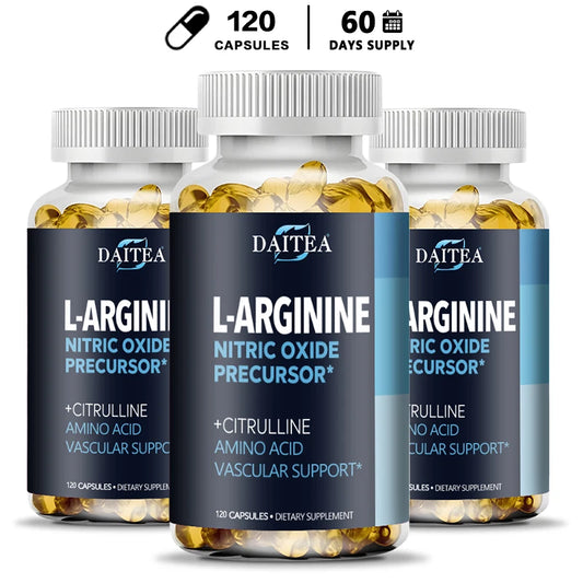 Gttend L-Arginine Supplement - For energy, strength and endurance support during exercise | Muscle Mass, Non-GMO