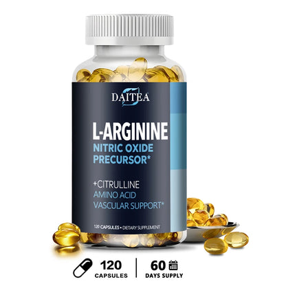 Gttend L-Arginine Supplement - For energy, strength and endurance support during exercise | Muscle Mass, Non-GMO