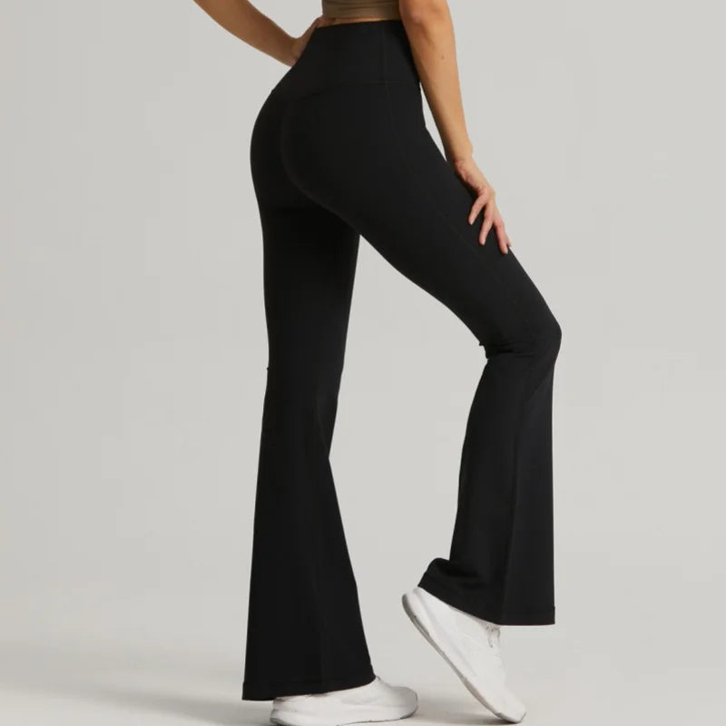 Gttend High-Waist Flare Leggings