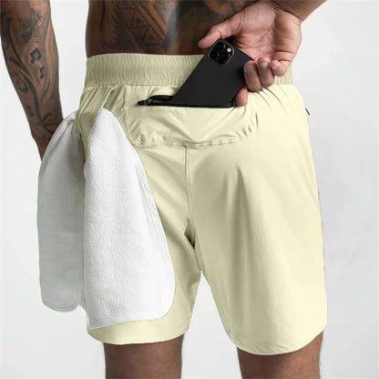 Gttend Training Shorts Men Sports Workout Running