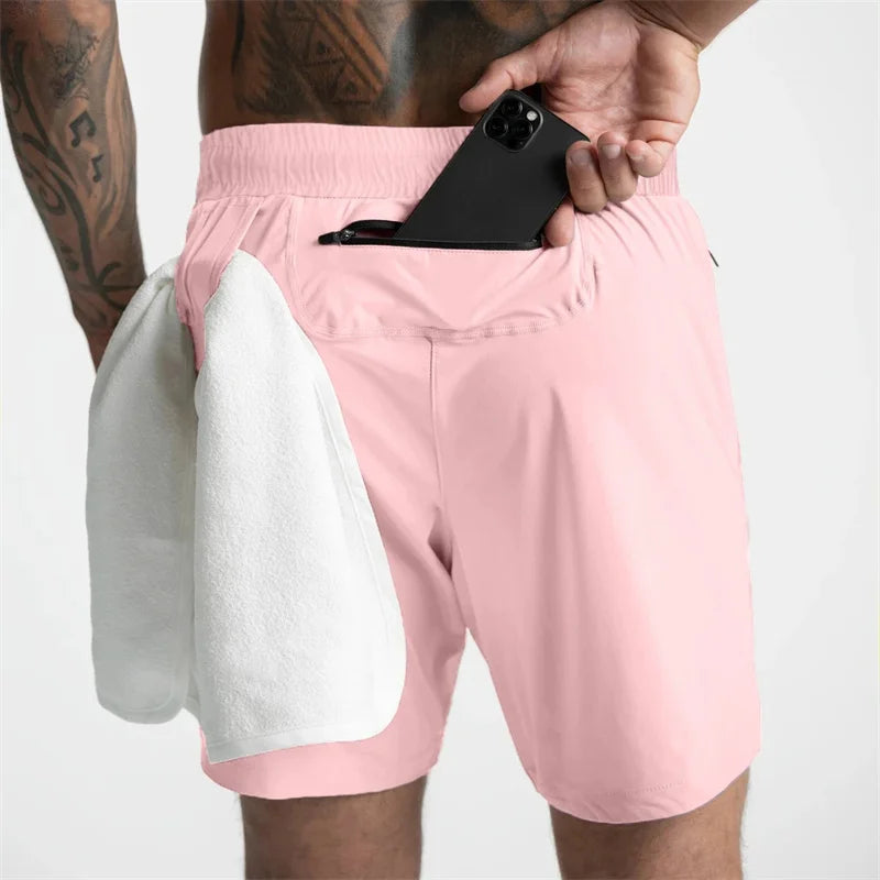 Gttend Training Shorts Men Sports Workout Running