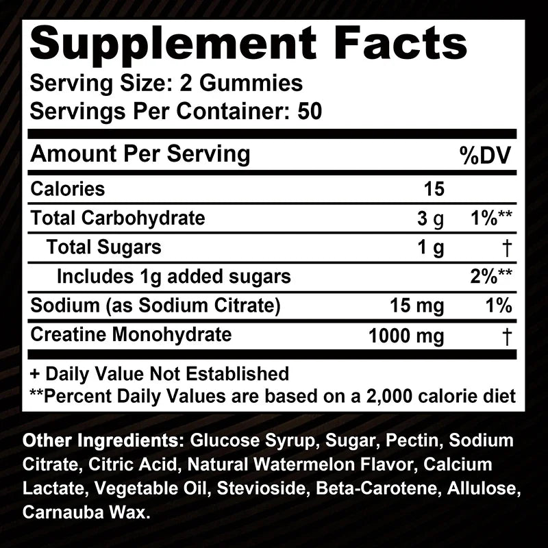 Gttend Buporai Creatine Monohydrate Gummies