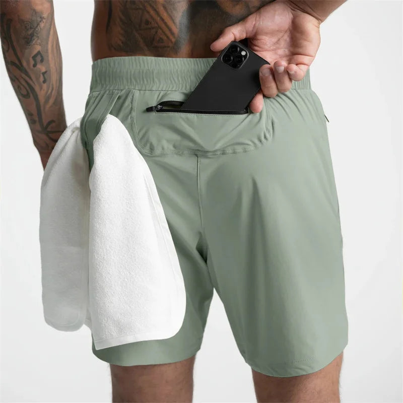 Gttend Training Shorts Men Sports Workout Running