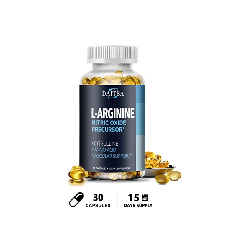 Gttend L-Arginine Supplement - For energy, strength and endurance support during exercise | Muscle Mass, Non-GMO