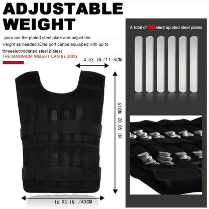 Gttend Adjustable Weight Vest